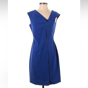 Calvin Klein Royal Blue Asymmetrical Dress